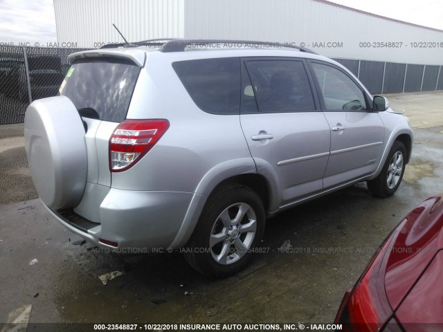 2T3YF4DV7CW122725 - 2012 TOYOTA RAV4 LIMITED SILVER photo 4