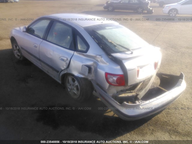 KMHDN56DX4U119694 - 2004 HYUNDAI ELANTRA SILVER photo 3