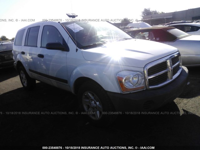 1D4HB38N05F598791 - 2005 DODGE DURANGO ST WHITE photo 1