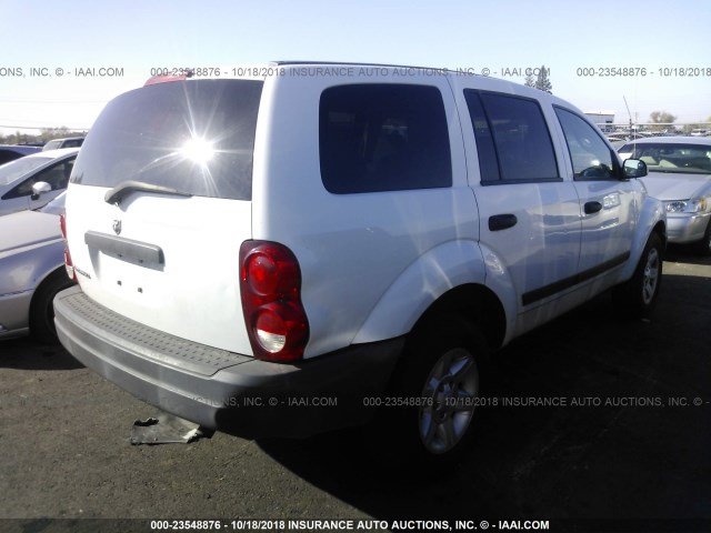 1D4HB38N05F598791 - 2005 DODGE DURANGO ST WHITE photo 4