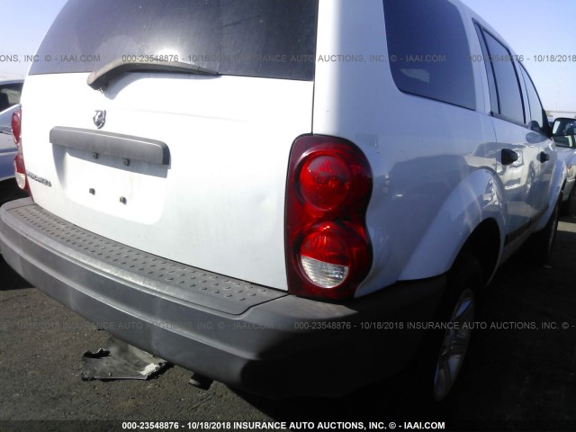 1D4HB38N05F598791 - 2005 DODGE DURANGO ST WHITE photo 6