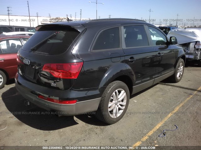 WA1AY74L68D033657 - 2008 AUDI Q7 3.6 QUATTRO BLACK photo 4