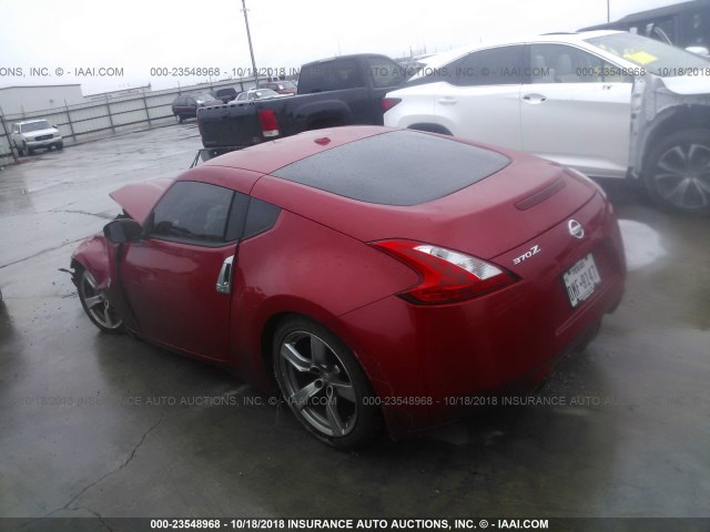 JN1AZ44E49M404340 - 2009 NISSAN 370Z RED photo 3