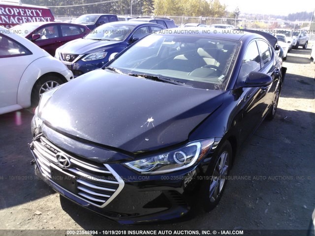 5NPD84LF6JH328206 - 2018 HYUNDAI ELANTRA SEL/VALUE/LIMITED BLACK photo 2