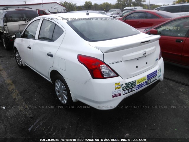 3N1CN7AP7FL836339 - 2015 NISSAN VERSA S/S PLUS/SV/SL WHITE photo 3