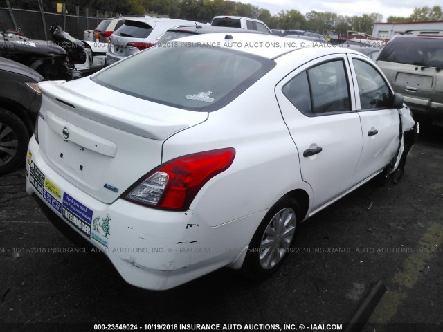 3N1CN7AP7FL836339 - 2015 NISSAN VERSA S/S PLUS/SV/SL WHITE photo 4