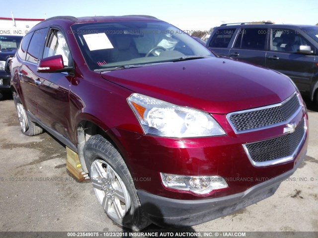 1GNLRGED3AS116071 - 2010 CHEVROLET TRAVERSE LT RED photo 1