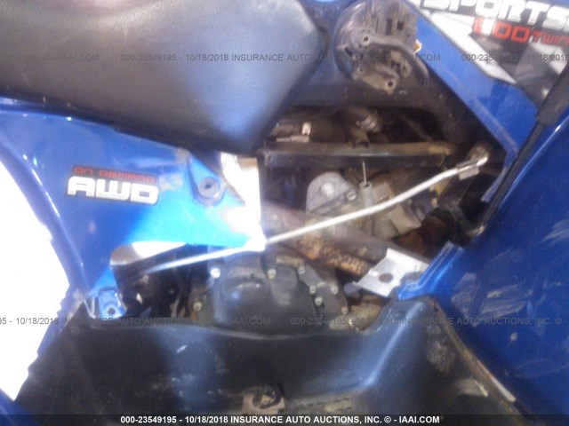 4XAMN76AX8A234123 - 2008 POLARIS SPORTSMAN 800 EFI BLUE photo 10