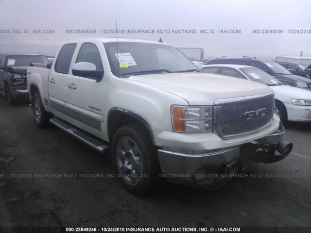 3GTEK33329G164236 - 2009 GMC SIERRA K1500 SLT WHITE photo 1