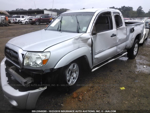 5TETU62NX7Z333748 - 2007 TOYOTA TACOMA PRERUNNER ACCESS CAB SILVER photo 2