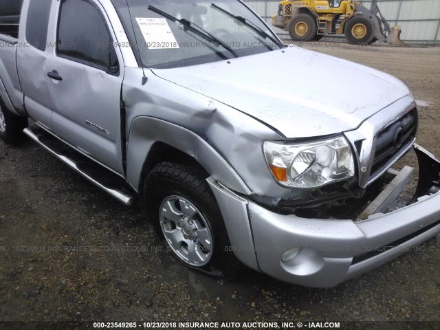 5TETU62NX7Z333748 - 2007 TOYOTA TACOMA PRERUNNER ACCESS CAB SILVER photo 6