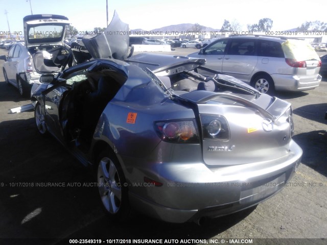 JM1BK323551257703 - 2005 MAZDA 3 S GRAY photo 3