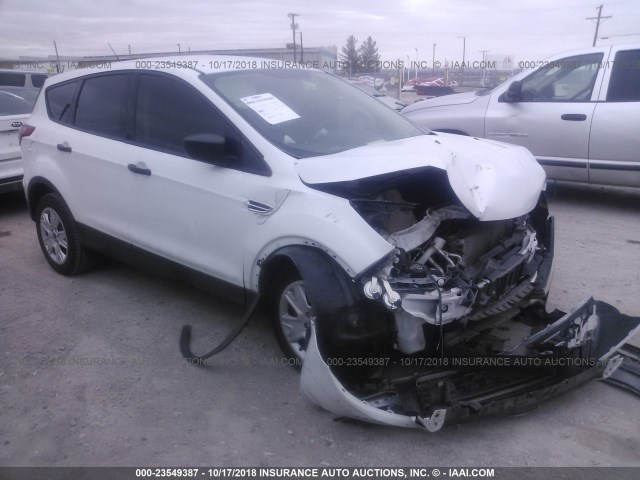 1FMCU0F73EUA71064 - 2014 FORD ESCAPE S WHITE photo 1