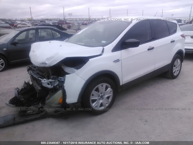 1FMCU0F73EUA71064 - 2014 FORD ESCAPE S WHITE photo 2