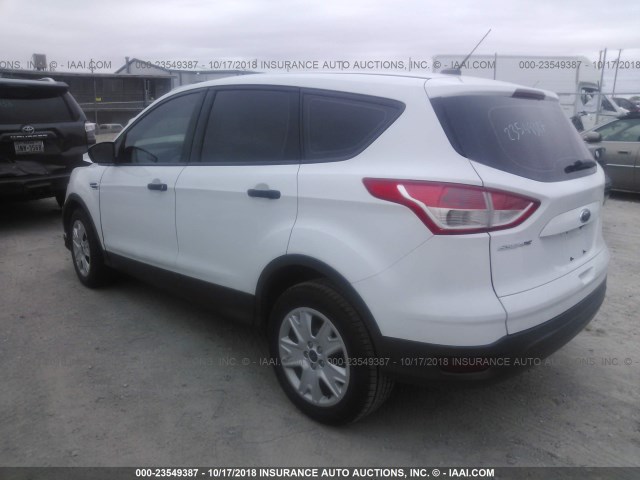 1FMCU0F73EUA71064 - 2014 FORD ESCAPE S WHITE photo 3