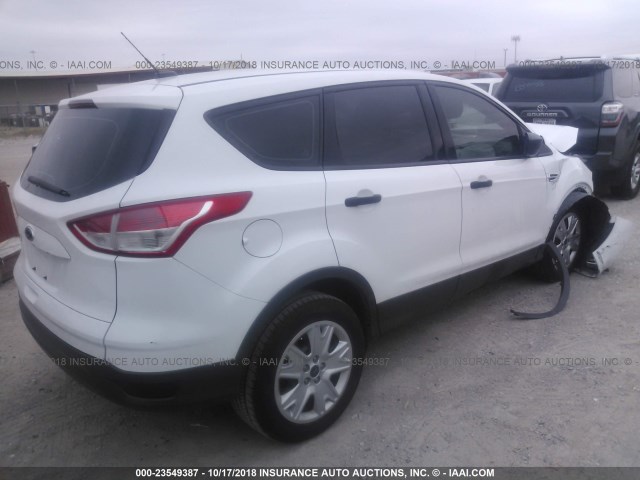 1FMCU0F73EUA71064 - 2014 FORD ESCAPE S WHITE photo 4