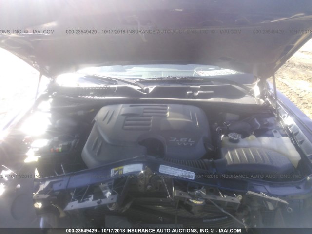 2C3CDYAG8EH249777 - 2014 DODGE CHALLENGER SXT BLUE photo 10