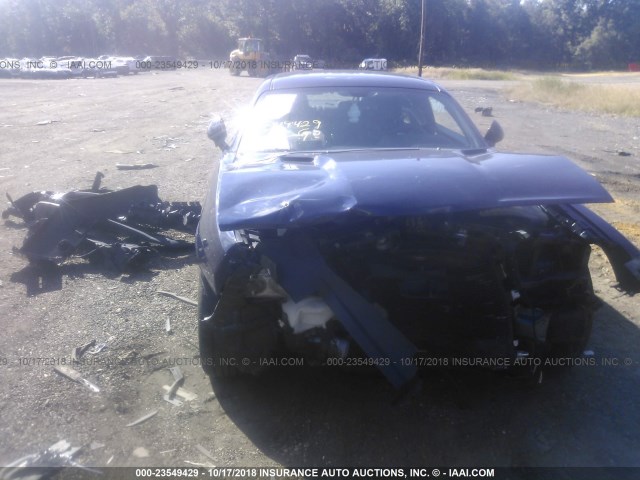 2C3CDYAG8EH249777 - 2014 DODGE CHALLENGER SXT BLUE photo 6