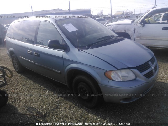 1D4GP24RX6B734286 - 2006 DODGE GRAND CARAVAN SE Light Blue photo 1