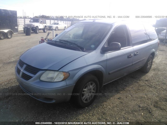 1D4GP24RX6B734286 - 2006 DODGE GRAND CARAVAN SE Light Blue photo 2