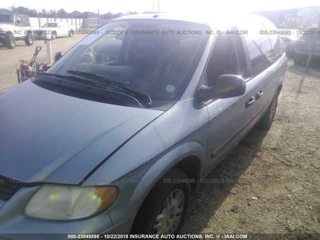 1D4GP24RX6B734286 - 2006 DODGE GRAND CARAVAN SE Light Blue photo 6