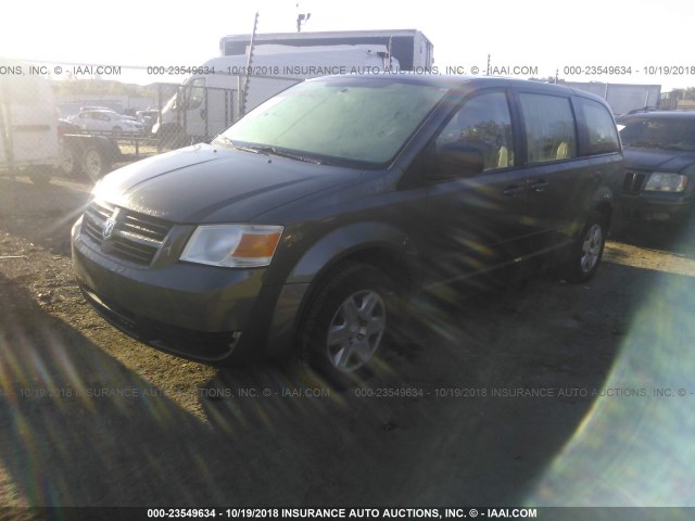 2D4RN4DE4AR350456 - 2010 DODGE GRAND CARAVAN SE GRAY photo 2