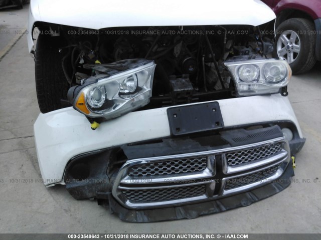 1D4SD5GTXBC711428 - 2011 DODGE DURANGO CITADEL WHITE photo 6