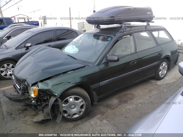 4S3BH6254Y7310524 - 2000 SUBARU LEGACY BRIGHTON GREEN photo 2