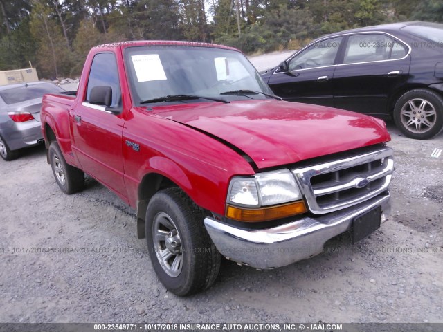 1FTYR10V4YPA44984 - 2000 FORD RANGER RED photo 1