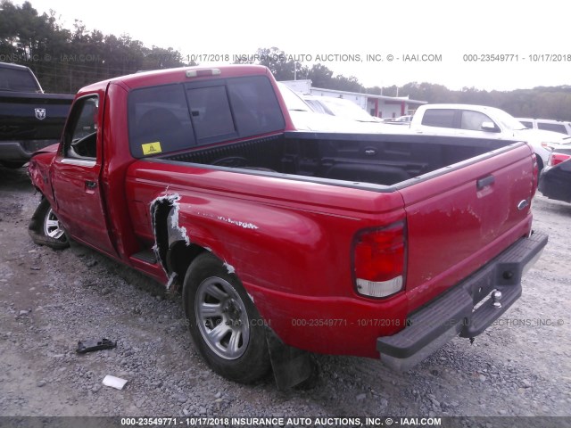 1FTYR10V4YPA44984 - 2000 FORD RANGER RED photo 3