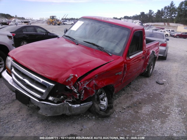 1FTYR10V4YPA44984 - 2000 FORD RANGER RED photo 6