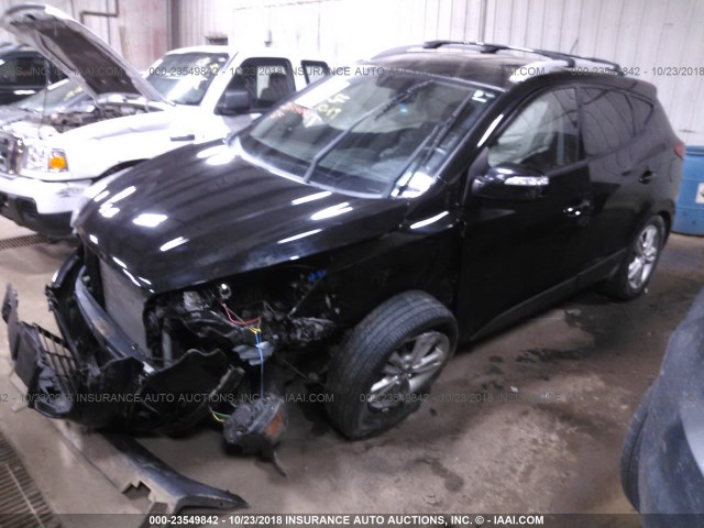 KM8JU3AC8CU386680 - 2012 HYUNDAI TUCSON GLS/LIMITED 黑色 照片 2