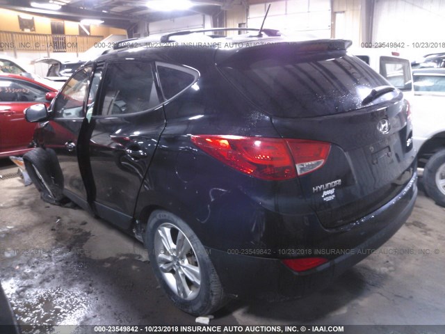 KM8JU3AC8CU386680 - 2012 HYUNDAI TUCSON GLS/LIMITED 黑色 照片 3