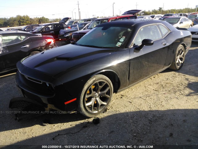 2C3CDZBG5FH912440 - 2015 DODGE CHALLENGER SXT PLUS BLACK photo 2