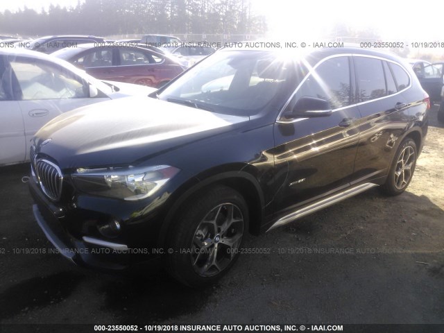 WBXHT3C38J5L24192 - 2018 BMW X1 XDRIVE28I BLACK photo 2