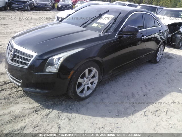 1G6AA5RA0D0150256 - 2013 CADILLAC ATS BLACK photo 2