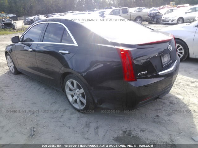 1G6AA5RA0D0150256 - 2013 CADILLAC ATS BLACK photo 3