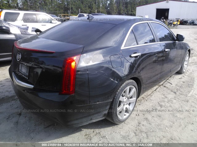 1G6AA5RA0D0150256 - 2013 CADILLAC ATS BLACK photo 4