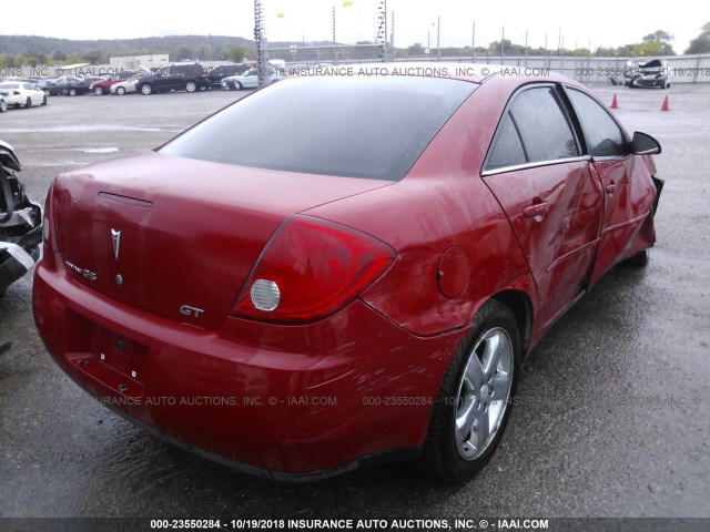 1G2ZH558364137872 - 2006 PONTIAC G6 GT RED photo 4