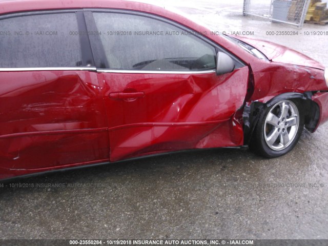 1G2ZH558364137872 - 2006 PONTIAC G6 GT RED photo 6