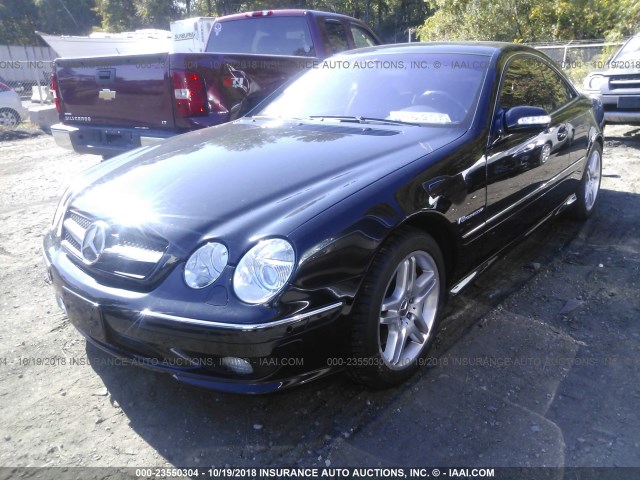 WDBPJ74J93A034927 - 2003 MERCEDES-BENZ CL 55 AMG BLACK photo 2