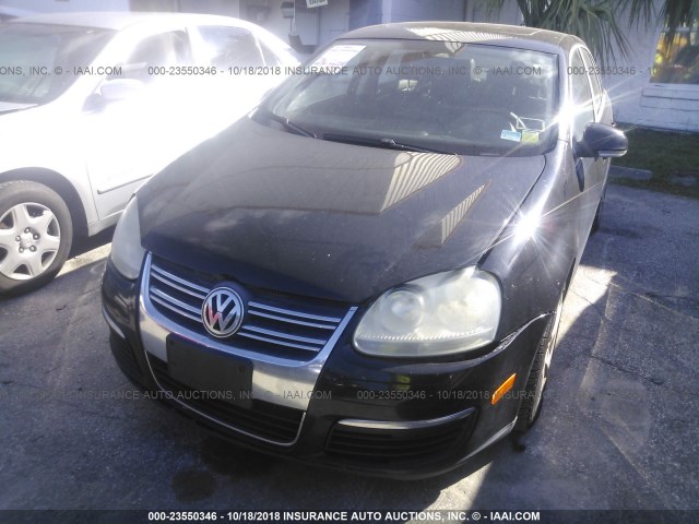 3VWRM71K38M008300 - 2008 VOLKSWAGEN JETTA SE/SEL BLACK photo 6