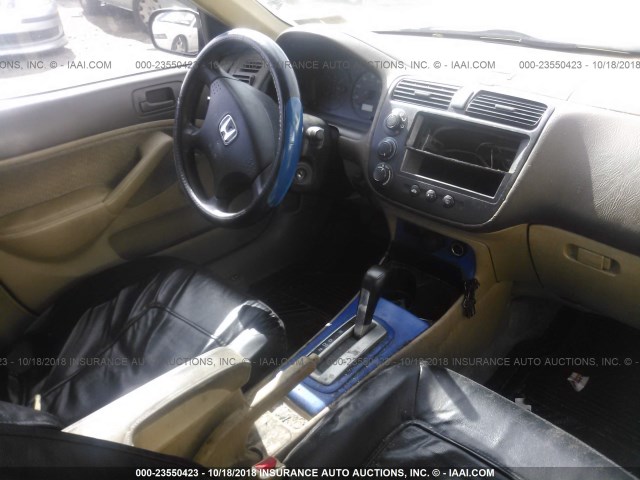 1HGES16375L020552 - 2005 HONDA CIVIC DX VP BLUE photo 5
