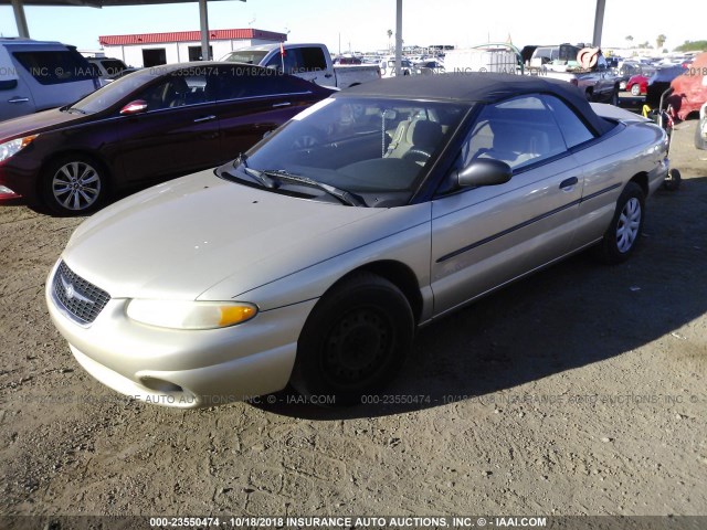 3C3EL45H4XT551228 - 1999 CHRYSLER SEBRING JX GOLD photo 2