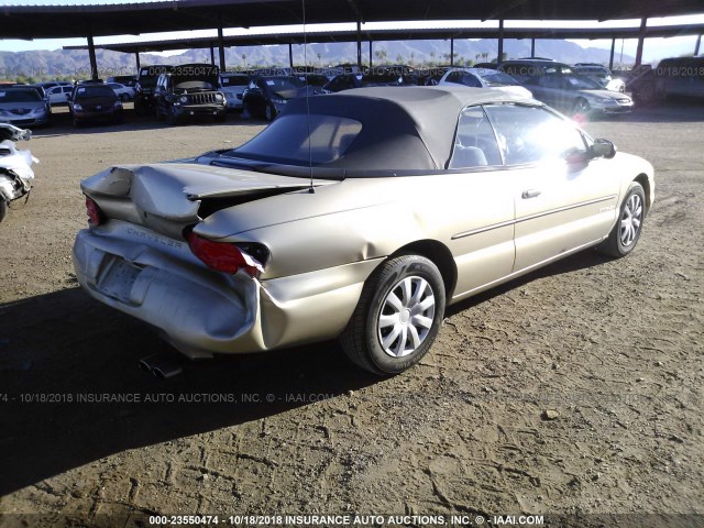 3C3EL45H4XT551228 - 1999 CHRYSLER SEBRING JX GOLD photo 4