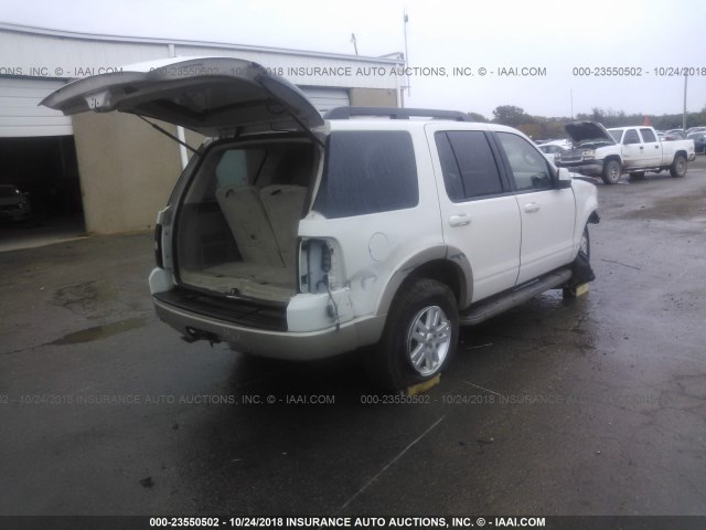 1FMEU64E59UA11323 - 2009 FORD EXPLORER EDDIE BAUER WHITE photo 4