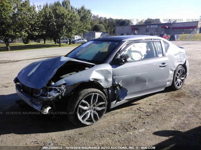 JTKJF5C73E3084838 - 2014 TOYOTA SCION TC 灰色 照片 6