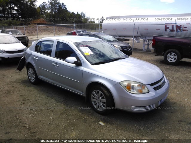 1G1AT58HX97282499 - 2009 CHEVROLET COBALT LT SILVER photo 1