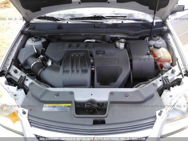 1G1AT58HX97282499 - 2009 CHEVROLET COBALT LT SILVER photo 10