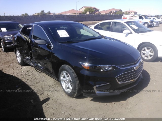1G1ZB5ST0JF263814 - 2018 CHEVROLET MALIBU LS შავი ფოტო 1